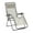 Seigle (Tan)/Grey, variant on Lafuma Futura Zero Gravity Outdoor Steel Framed Lawn Recliner Chair, Seigle