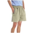 thumbnail image 2 of Ceisia Men's Slim Lightweight Quick-dry Gift Casual Shorts Breathable Contrast Zipper Pockets Multi-Color, 2 of 7