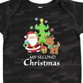 thumbnail image 4 of Inktastic My 2nd Christmas with Santa Reindeer and Tree Boys or Girls Baby Bodysuit, 4 of 5