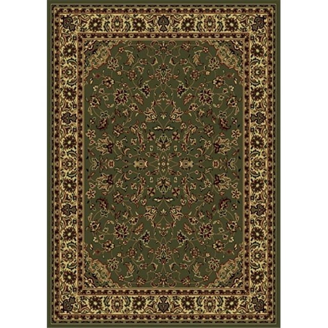 Radici 953-1216-SAGE Castello Rectangular Sage Green Traditional Italy Area Rug, 6 ft. 7 in. W x 9 ft. 6 in. H