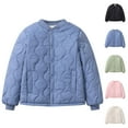 thumbnail image 5 of KAUOD Kids Lightweight Puffer Jackets Button Open Front Quilted Windproof Coats Boys Girls Long Sleeve Winter Outwear, 5 of 6