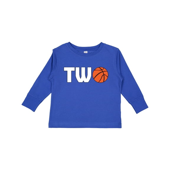 Inktastic Basketball Second Birthday Boys or Girls Long Sleeve Toddler T-Shirt