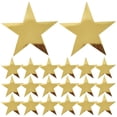 thumbnail image 1 of Miangastore Decor Cardboard Stars Golden Paper Star Pendant 20pcs, 1 of 8