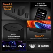 VIZIO 4.1 Soundbar with Dolby Atmos, Wireless Surround Speakers & Compact Subwoofer, QuickFit Compatible (SV410XW-0905)