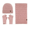 thumbnail image 1 of Gorro de punto de invierno, gorro, bufanda larga, guantes con pantalla táctil, conjunto de gorro de calavera, guantes más cálidos para el cuello, 1 of 5