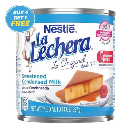 Nestle Sweetened Condensed Milk, 14 oz Can ((Buy 4 Get 1 Free)