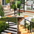 Dragonpad USA Adjustable Staircase and Railing Handrails, Steel Black ...