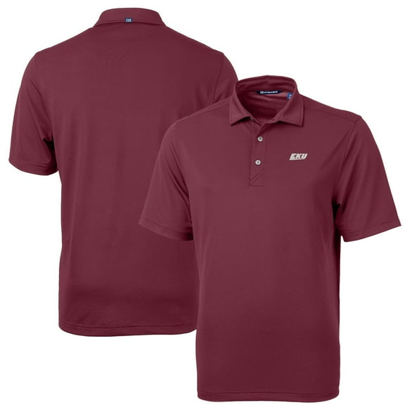 Men's Cutter & Buck Maroon Eastern Kentucky Colonels Virtue Eco Pique Recycled Polo