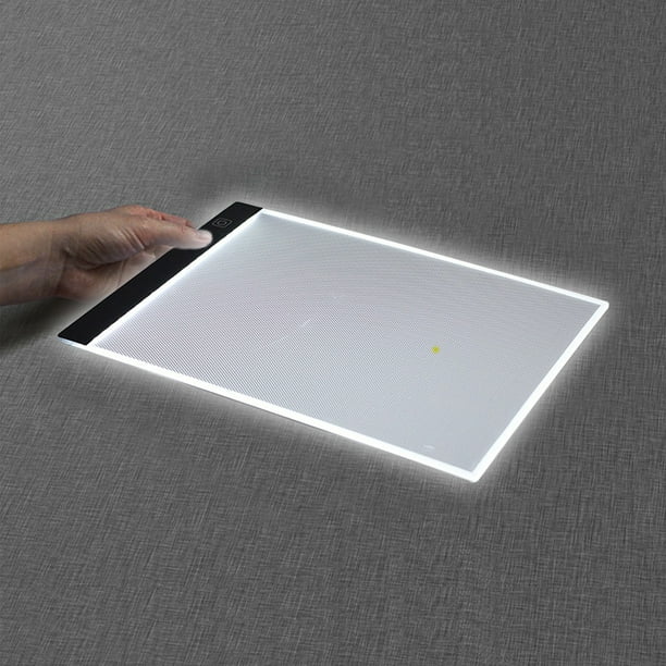 Xihbxyly Artículos En Liquidación Tabletop Dibujo Portátil con Luz Led para Copiar, Tamaño A5, A4 y A3, con Almohadilla Delgada y Puerto de Alimentación Usb, para Artistas Que Diseñan, Animan y Dibuj