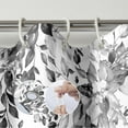 thumbnail image 6 of Black and White Eucalyptus Leaves Shower Curtain, Watercolor Plant Floral Bathroom Shower Curtain, Fabric Waterproof Botanical Shower Curtain with 12 Hooks, 72 x 72 Inch, 6 of 6
