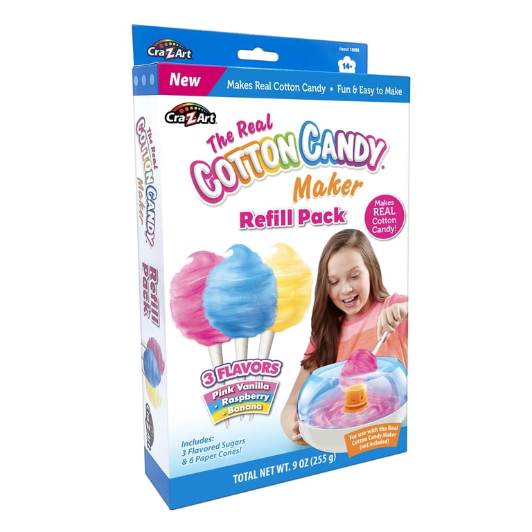 Cra-Z-Art New Real Cotton Candy Refill Variety Pack, Play Food