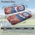 thumbnail image 7 of Aplkyhs 250th Anniversary Star Golf Cart Seat Covers 2Piece Breathable Universal Golf Cart Seat Blanket Compatible Club Car and More 2 Passenger Golf Carts Keep Cool in Summer, 7 of 7