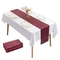 thumbnail image 1 of Paquete de 2 caminos de mesa con lentejuelas, camino de mesa con purpurina de 30cm x 275cm para mesa rectangular para cumpleaños, bodas, banquetes, decoraciones para fiestas, 1 of 5