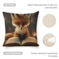thumbnail image 4 of fox book forest Linen toss pillowcase decoration pillowcase gifting preferred 20x20 inch cushion cover 4 sets sofa pillowcase sofa bedroom living room car, 4 of 8