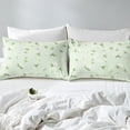 thumbnail image 3 of YST Ensemble de Literie Vert à Marguerites Format Simple 2 Pcs Housse de Couette Nature Florale Ensemble Housse de Couette à Marguerites avec Fermeture Éclair, Sans Couette, 3 of 5