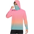 thumbnail image 2 of Upf 50+ Sun Protection Shirts for Men Long Sleeve Sun Shirt with Face Mask Fishing Hiking Lightweight Rash Guard, 2 of 5