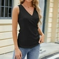 thumbnail image 4 of Njoeus Womens Tank Tops Sleeveless V Neck Camisole Knit Dressy Blouse Slim Side Button T-Shirts S-XXL, 4 of 6