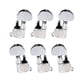 thumbnail image 3 of Wosthever 6 uds clavija de afinación de guitarra 3R 3L accesorios pieza de ajuste cabezas de máquina perilla sintonizador clavijas accesorios Accesorios para instrumentos musicales Plata, 3 of 6