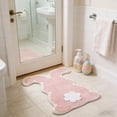 thumbnail image 6 of Pink Bunny Shape Plush Rug, Cute Cartoon, Decorative Mat for Kids Bedroom Bedside, 6 of 7