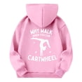 thumbnail image 3 of Why Walk When You Can Cartwheel Hoodie for Boys Girls Youth Unisex Pullover Sweatshirt with Front Pocket and Hood, 3 of 3