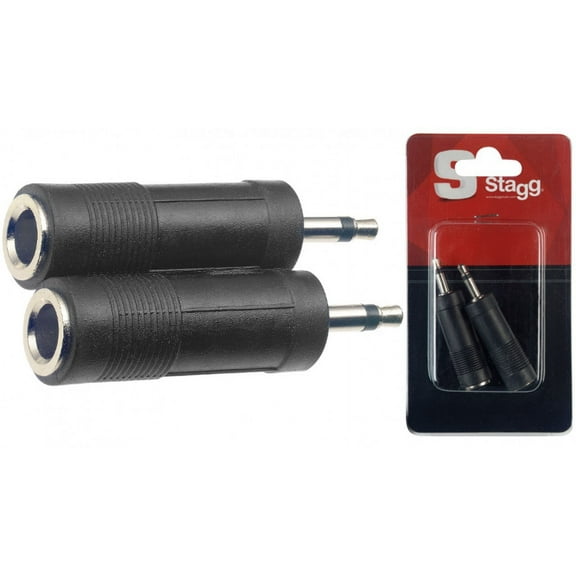 Stagg AC-PFJMH 1/4" to 1/8" Jack Adapter - Pack of 2