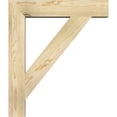thumbnail image 3 of Ekena Millwork 4"W x 24"D x 28"H Traditional Block Rough Sawn Bracket, Douglas Fir, 3 of 25