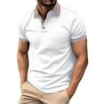 thumbnail image 1 of Men's Four Seasons Leisure Fashion Design Lapel Button Short Sleeve, 1 of 6