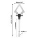 thumbnail image 3 of Plateado Tono Aluminio Aleación Delantero Parachoques Remolque Anillo Remolque Gancho Tornillo, 3 of 7