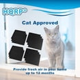 thumbnail image 6 of HQRP 12-Piece Activated Charcoal Carbon Litter Box Filters for Hooded Cat Litter Box, 6 x 6.5 Inch Trimmable Pads, 10mm Thick, 6 of 9