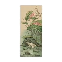 Trademark Fine Art 'Crane and Lotus Panel II' Canvas Art by Racinet