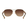 thumbnail image 4 of Coach Women's Light Gold-Tone Stylized Aviator Sunglasses HC7064-926513-56, 4 of 6