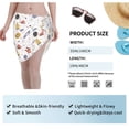 thumbnail image 7 of Disketp Rocket Planets Women Swimsuit Cover Up Short Chiffon Summer Beach Sarong Bikini Wrap Skirt Bathing Suit, 7 of 7