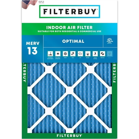 

Filterbuy 28x30x1 MERV 13 Pleated HVAC AC Furnace Air Filters (1-Pack)