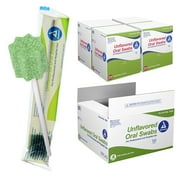 Dynarex Unflavored Oral Swabsticks, Swabs that Gently Clean, Moisten, and Refresh Mouth, Teeth, and Gums, Individually Wrapped - 4 Boxes of 250