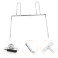thumbnail image 3 of OUNONA Chicken Roaster Stand Picking Fork Silver Iron Kitchen Tool 1Pack, 3 of 7