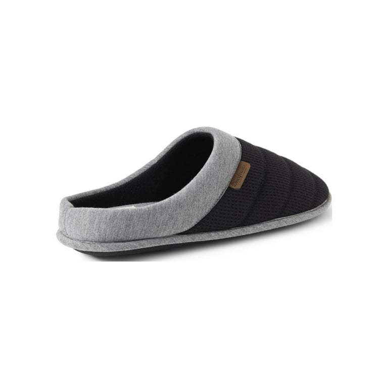 Dearfoams Cozy Comfort Men s Bound Knit Clog Slippers Walmart