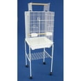 thumbnail image 2 of Ymlgroup 3 by 4" Bar Spacing Open Top Small Parrot Cage with Stand - 18"x18x56" in Black, 2 of 2