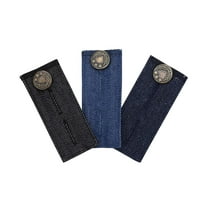 3 Pack Denim Button Extenders for Jeans, Adjustable Waist Extender for Jeans Men and Women, No-Sew Waistband Extenders Pants Button Extender, Pant Extenders for Jeans and Trousers, Jeans Button Exten