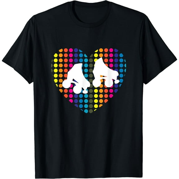 roller skating disco 70s 80s roller skate outfit for women T-Shirt