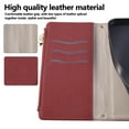 thumbnail image 5 of Allytechgroup iPhone 16 Case Wallet with Strap & Zipper Pocket, Crossbody Phone Case for Apple iPhone 16 Cover with Card Slots, Stand Function, Magnetic Closure PU Leather Folio Case,Red, 5 of 10