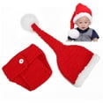 thumbnail image 4 of Tejido De Ganchillo Para Bebé, Adecuado Para Todas Las Estaciones, Adecuado Para Bebés Gorro De Navidad De Ganchillo, Niñas Suaves Y Cómodas Para Niños De Cumpleaños De ANGGREK Infant Crochet Hat, 4 of 8