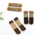 thumbnail image 3 of Funda de punto para patas de silla, funda para patas de taburete, antideslizante, gruesa, silenciosa, resistente al desgaste, para mesa de comedor y silla, 3 of 5