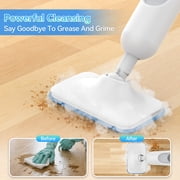 YOMA Steam Mop,6 in 1 Scrubbing Steam Vacmop for Kitchen,Hardwood Floor,Marble Floor,Carpet