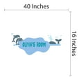 thumbnail image 3 of Custom Name Wall Decal - Ocean Themed Vinyl Wall Decal - Personalized Name Wall Stickers for Kids Room Bedroom - Self Adhesive Custom Wall Sticker - Size : 40" x 16"., 3 of 4