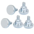 thumbnail image 1 of Unique Bargains M5x8mm Zingué Métrique Rond Moleté Tête Pouce Vis 5pcs, 1 of 3