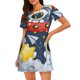 thumbnail image 1 of Easygdp Astronaut And Space Camisón de manga corta para mujer, informal, estampado, 1 of 6