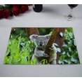 thumbnail image 2 of YUSDECOR Koala Bear In The Zoo Kitchen Dining Table Mats Placemats Size 12x18 Inches, Set of 2 Pieces, 2 of 2