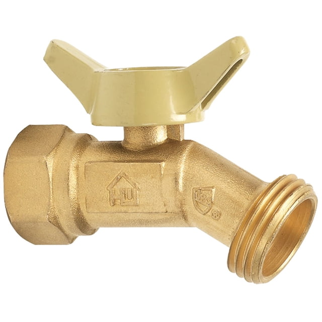 Tubo de manguera Valve Homewerks VHN-QTR-B4B de latón, 3/4 pulgadas, sin dobleces