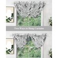 thumbnail image 5 of Waterfall Valances for Windows, Video Game Kitchen Sheer Valance Curtains, Black White Game Controller Monochrome Rod Pocket Elegant Swag Valances for Living Room Bedroom, 47.2"x38.5", 3 Panel, 5 of 8