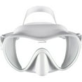 thumbnail image 2 of IST MP110 Frameless Dive Mask, Single Panoramic Shatterproof Lens for Scuba Diving & Snorkeling (White), 2 of 3